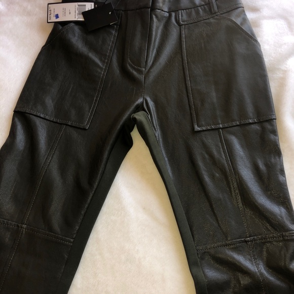 BRAND NEW BCBG DEEP OLIVE CONNOR PANTS - Picture 3 of 4